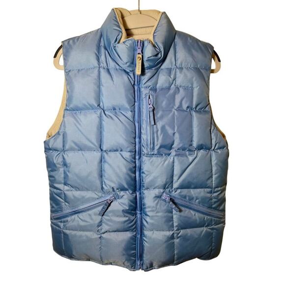 Old Navy Quilted Reversible Old Navy Fleece Puffer Vest Women's Small - Picture 3 of 10